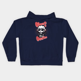 Sheep Funny Rocker - Bleat & Beats Kids Hoodie